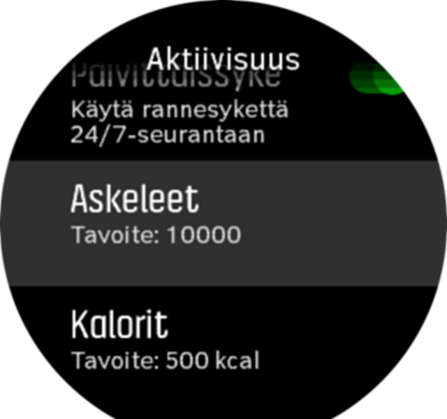 Activity Goals