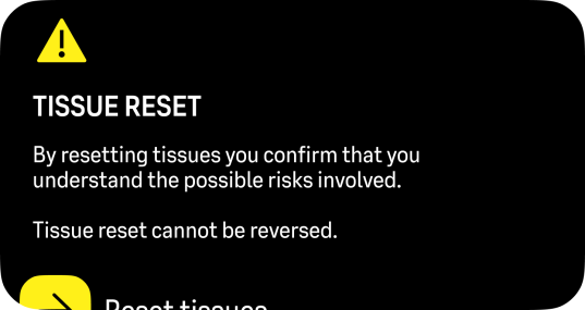 resetting tissues
