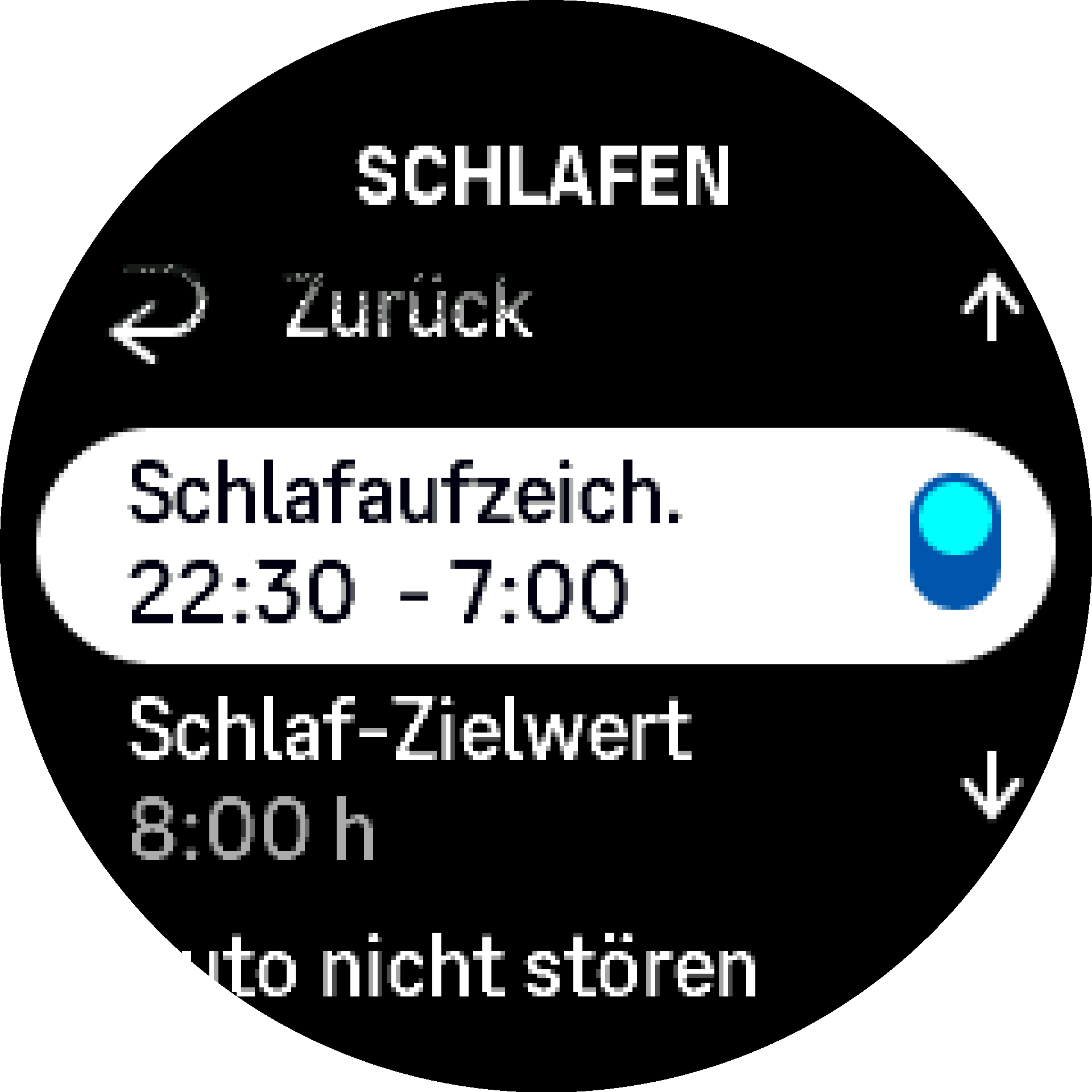 Schlafaufzeichnung
