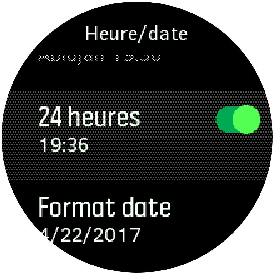 Réglage de l'alarme