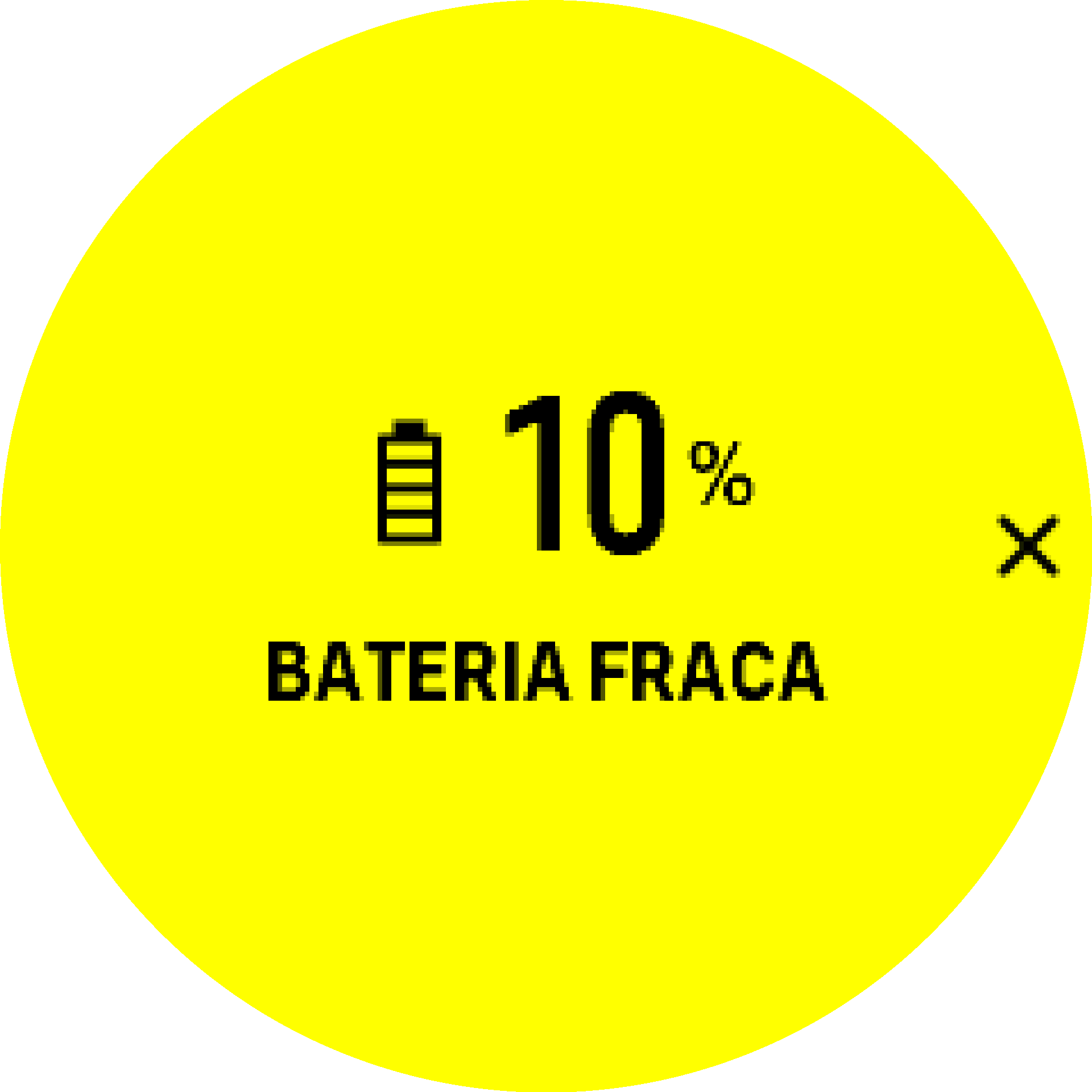 Aviso bateria S9PP