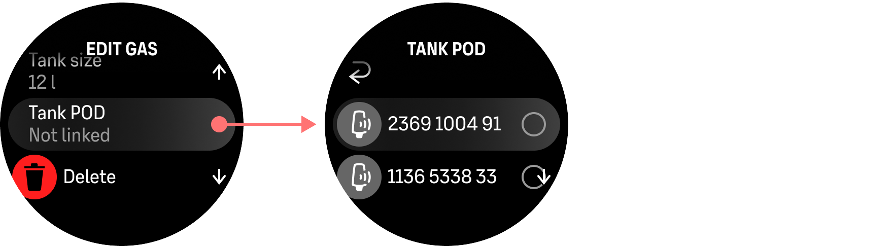 pares na mga gas ng tank pod