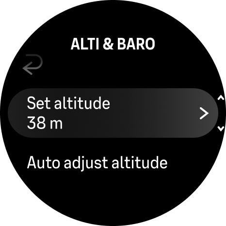 set altitude alti baro