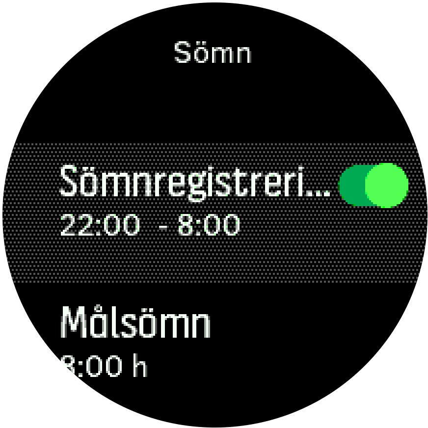 sleeptracking setting Trainer