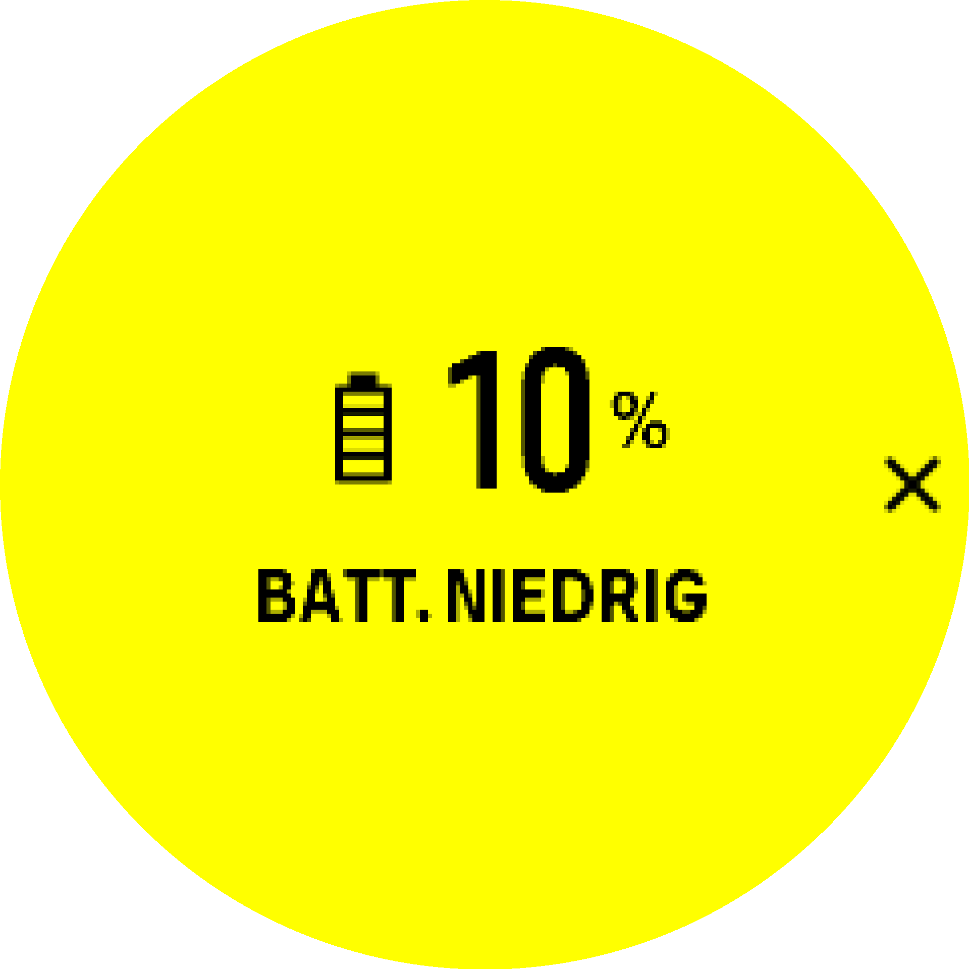 Batteriewarnung S9PP